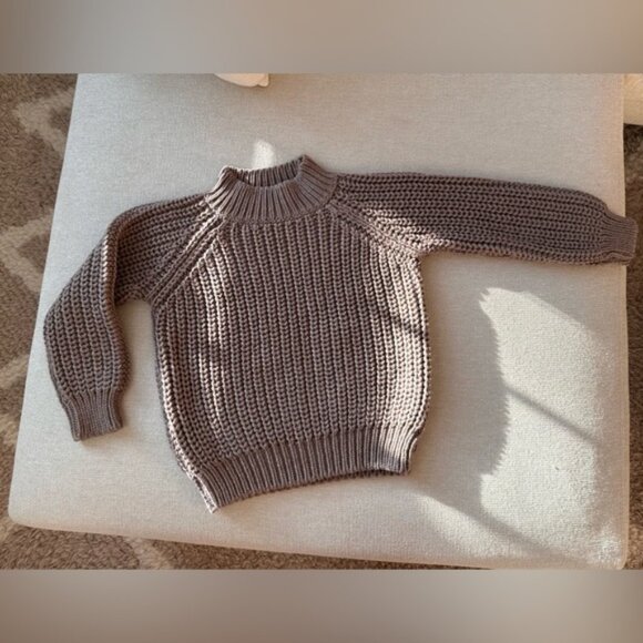 NUI Organics Pur merino wool Organic 4T sweater. Color Toast - Picture 1 of 12